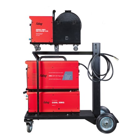 FUBAG Сварочный полуавтомат XMIG 500T DW PULSE  + Подающий механизм DRIVE XMIG DW PULSE  + Горелка FB 550W 3m  + Блок жидкостного охлаждения Cool XMIG  + Шланг-пакет 5 метров 95мм2 14 pol с жидкостным охлаждением + Тележка XM в Калуге фото