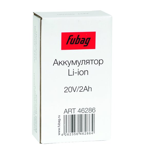 Аккумуляторная батарея FLI5S1P1202 Li-ion к бензиновым газонокосилкам FUBAG с электростартером и минирайдеру (20V/2Ah) в Калуге фото