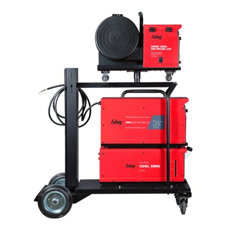 FUBAG Сварочный полуавтомат XMIG 500T DW PULSE  + Подающий механизм DRIVE XMIG DW PULSE  + Горелка FB 550W 3m  + Блок жидкостного охлаждения Cool XMIG  + Шланг-пакет 5 метров 95мм2 14 pol с жидкостным охлаждением + Тележка XM в Калуге фото
