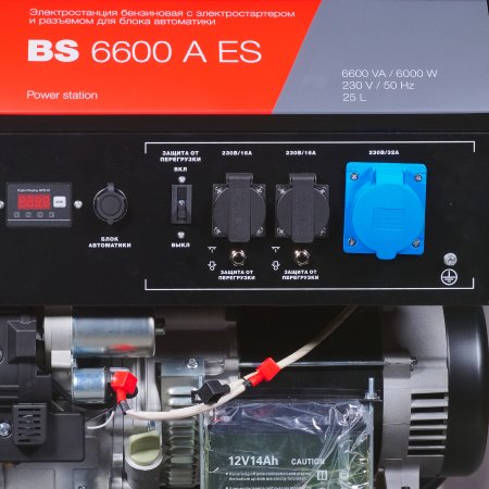 FUBAG Бензиновый генератор с электростартером и коннектором автоматики BS 6600 A ES в Калуге фото